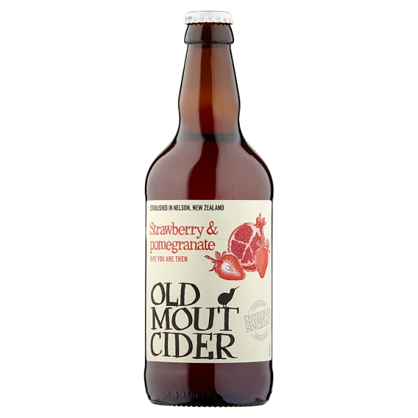 Old Mout Cider Strawberry & Pomegranate Bottle 500ml